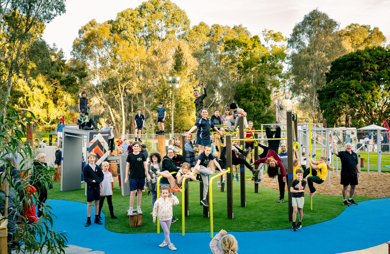 Parkour Park grand opening.